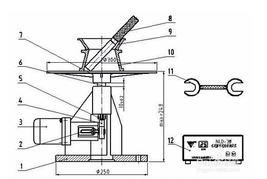 NLD-3水泥胶砂流动度测定仪构造图解(图2)
