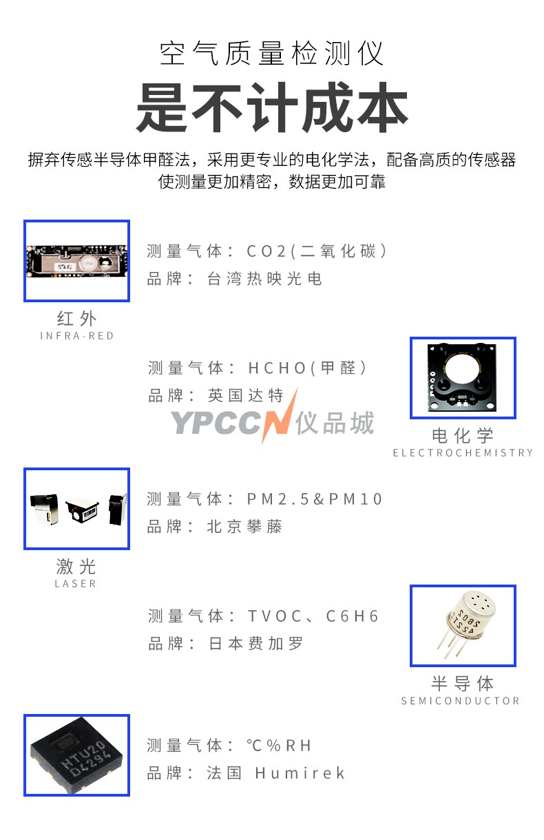 希玛ST8312数显甲醛检测测试仪高精度家用监测空气质量检测仪(图4)