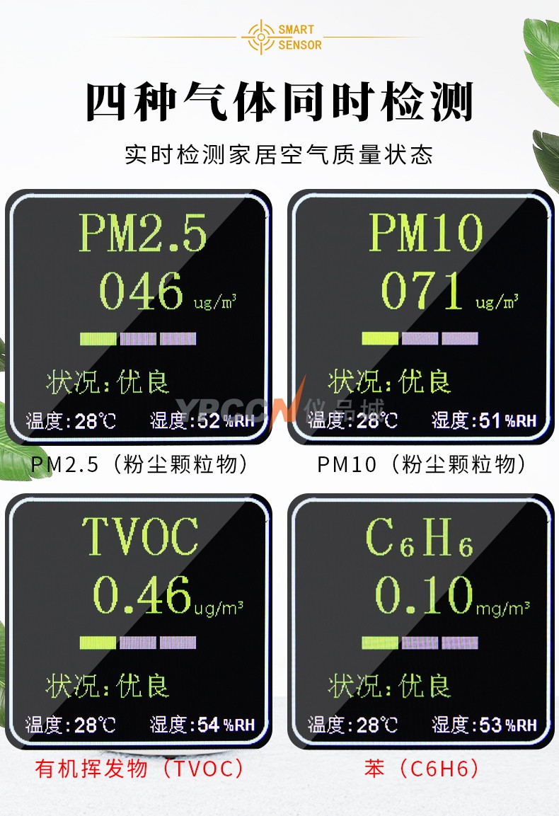 希玛ST8306甲醛检测仪家用专业测甲醛室内二氧化碳空气质量测试仪(图3)